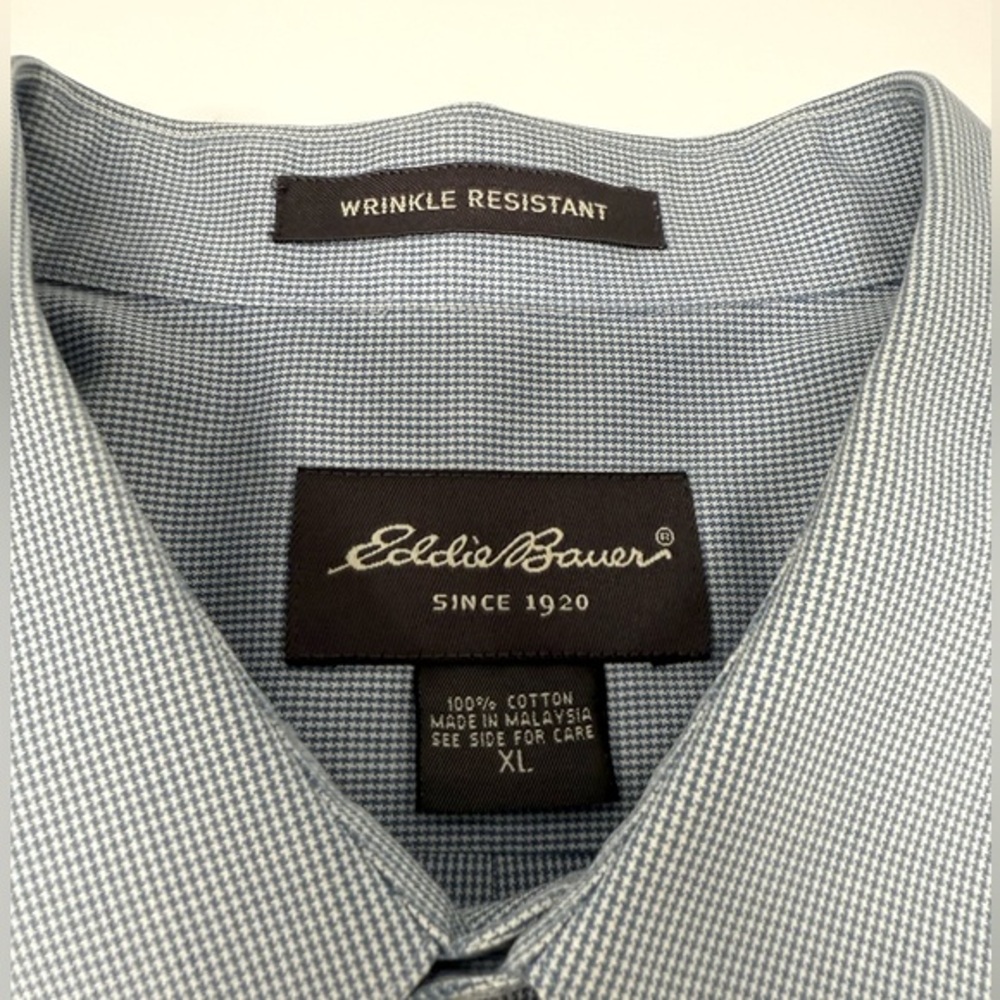 Eddie Bauer Wrinkle-Resistant Button-Up Shirt | XL | NWOT | 100% Cotton - Picture 1 of 7